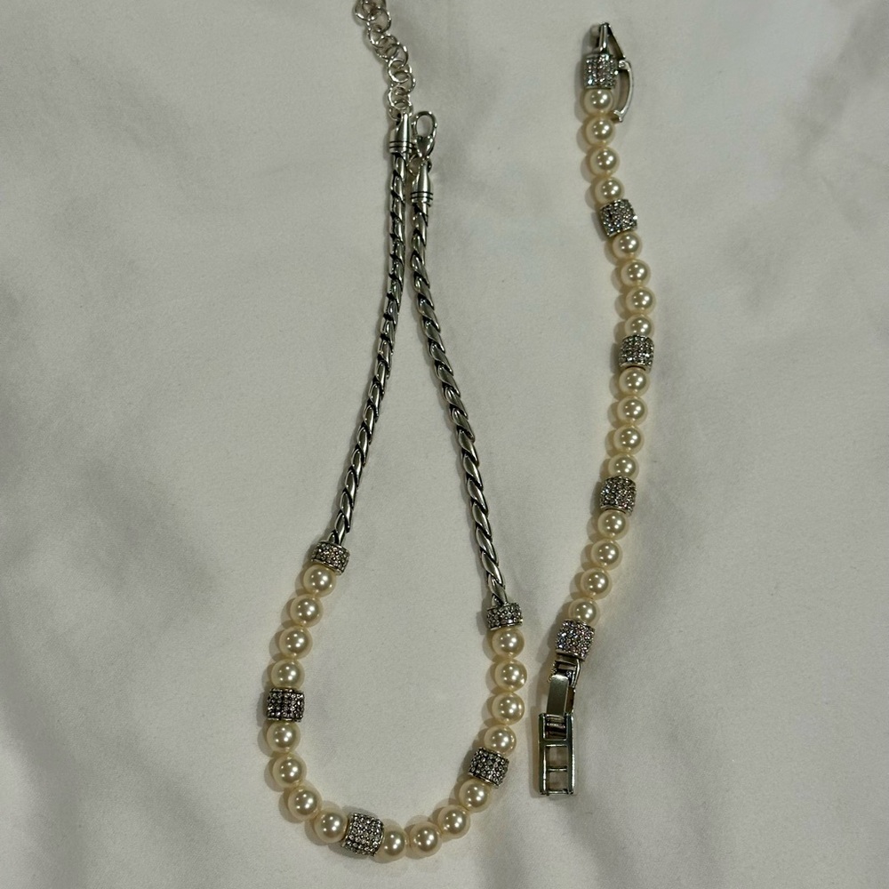 Brighton Meridian Pearl Necklace and Bracelet Set